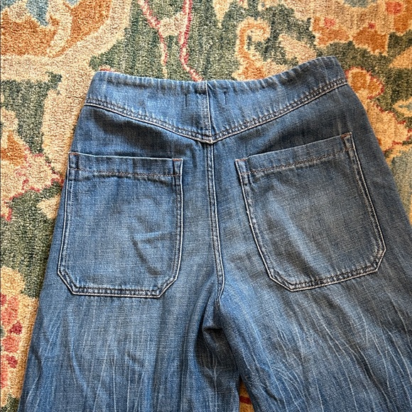 Free People Blue Wide Leg Jeans - Picture 5 of 5